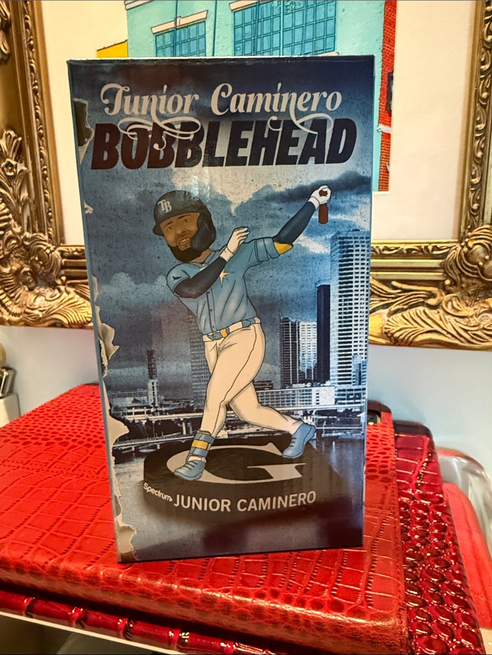 Junior Caminero Tampa Bay Rays Bobblehead Spectrum Promo MLB Collectible